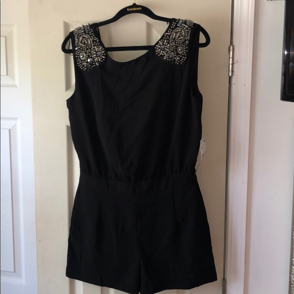 Zara open back romper size M